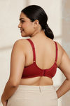 Zivame True Curv Cotton Laminated Non Wired Full Coverage Sag Lift Bra - Sundried Tomato — thumbnail 3